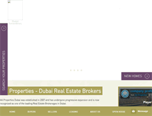 Tablet Screenshot of aaproperties.ae